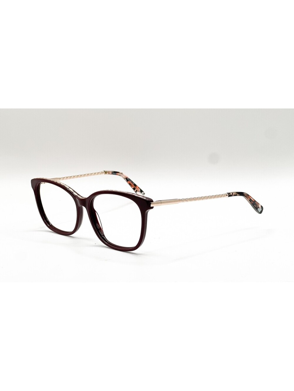 Chelsea Morgan CM 202221 Burgundy Gold Full Rim Eyeglass Frames 55-16-135